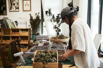 用植物和果实制作一幅画框