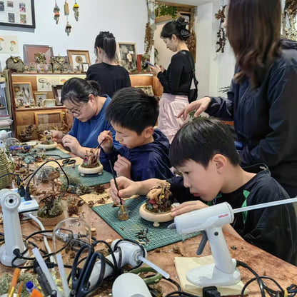 制作「蘑菇灯」| 用自己森林里采集的蘑菇