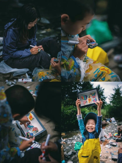 슈샤와 함께 보석 줍기 · 물놀이 · 그림 그리기