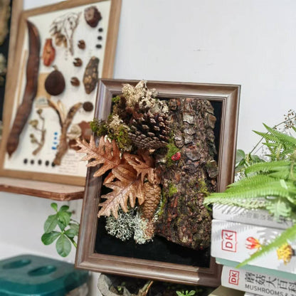 用植物和果实制作一幅画框